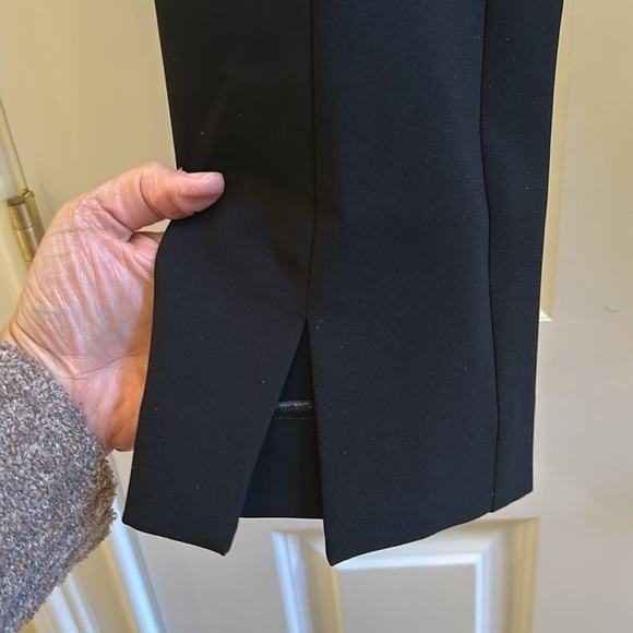 ST John caviar black trousers Jennifer Crepe Marocain ankle pant Sz10 - Picture 6 of 9